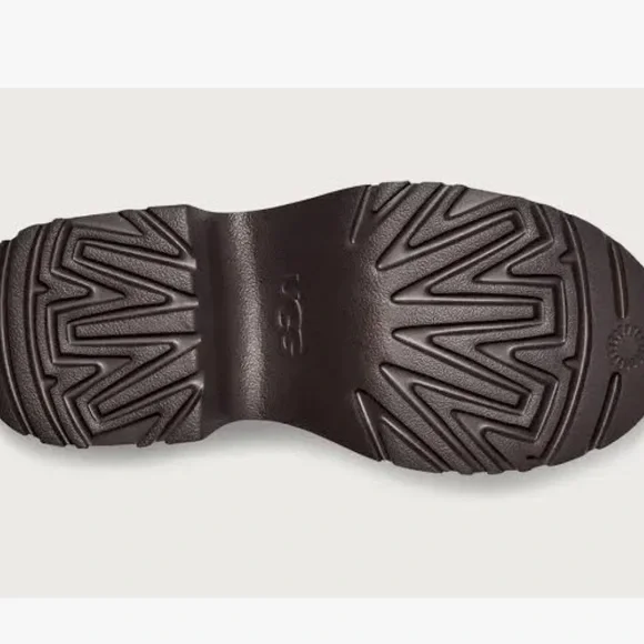 UGG Women's new heights Black Suede Heeled Boots - Picture 7 of 9